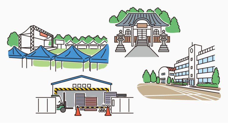 資材置き場や工事現場など、広域エリアの防犯にSMARTIO